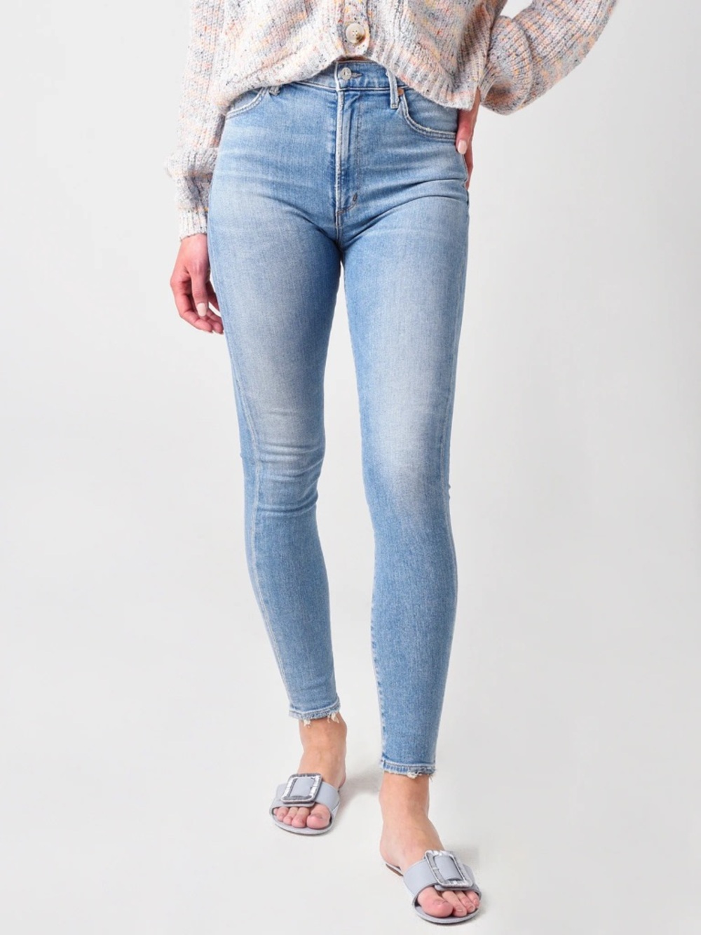 Citizens of Humanity Chrissy High Rise Skinny Jeans Light Wash Size 26
